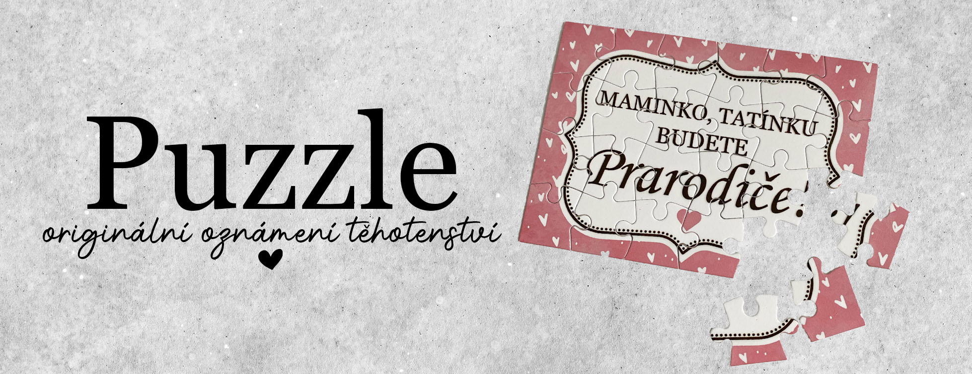 Oznámení těhotenství - Puzzle