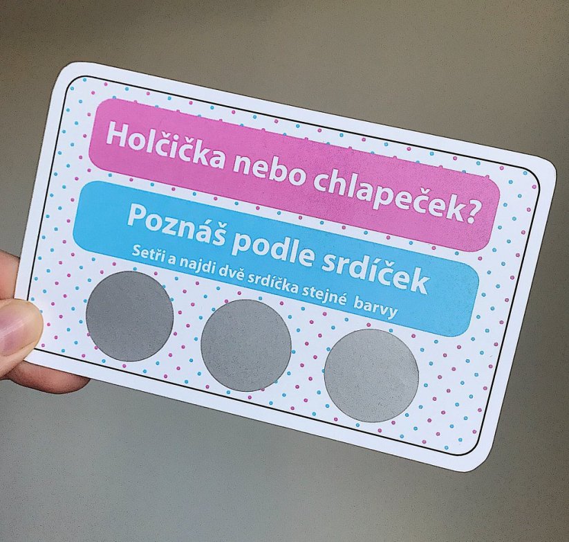 POHLAVÍ MIMINKA- SRDÍČKA - Pohlaví: MIX