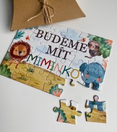 Puzzle - oznámení těhotenství - zvířátka