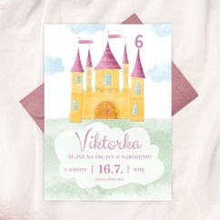 Narozeninová pozvánka  – zámek - 08