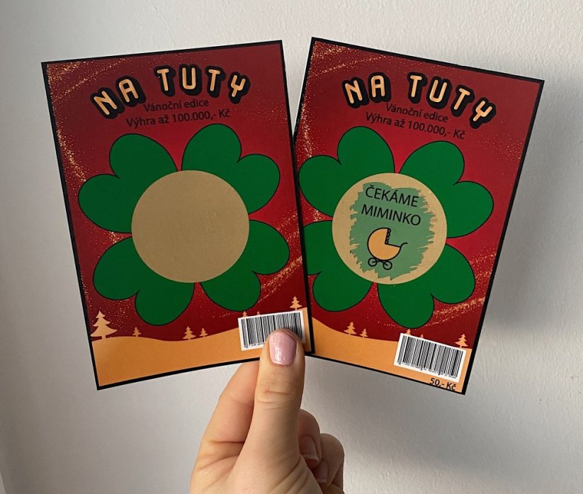 Vánoční los - Na tuty - s obálkou / bez obálky: S obálkou
