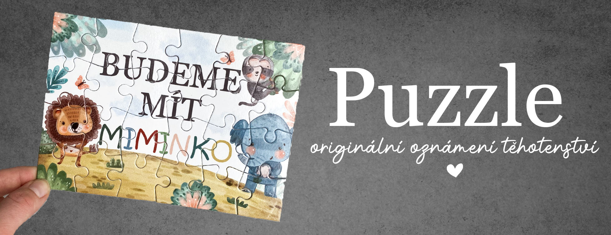 oznámení těhotenství - PUZZLE